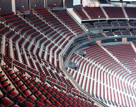 Hockey Fan Experiences Optimized with Metal Seating and Railings