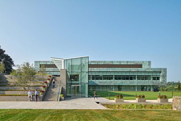 Chemical Weathering Magic Defines a Copper Facade Expansion