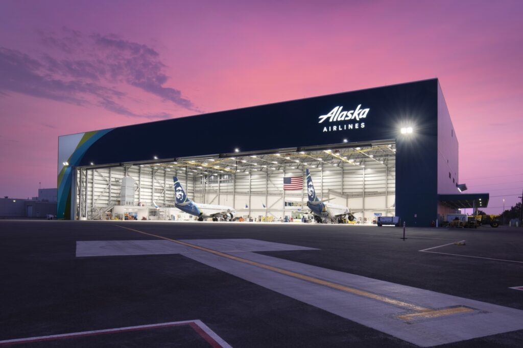 Alaska Airlines hangar, Anchorage, Alaska Metal Architecture