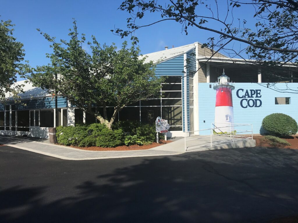 Cape Cod brand potato chips, Hyannis, Mass Metal Architecture