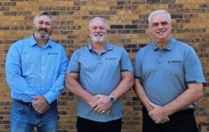 Garrett Thompson, David Thompson, and Scott Thompson, of Laminators Inc.