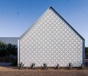 All the cladding on the home is designed as a rainscreen