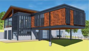 The power of BIM also allows one to use data attached to these symbols to help calculate the system environmental impact.