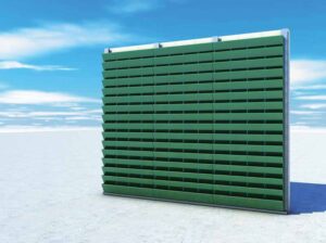 An example of a model using one of the green wall systems.