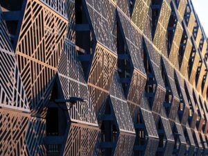 Beyond aesthetics, the screen-walls are designed for functionality as well.