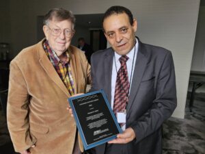 The Reflective Insulation Manufacturers Association International (RIMA-I) presented its Alexander Schwartz Award to Dr. Hamed Saber.