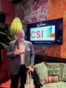 Kyle Ferenc, CSI, of ATAS International Inc., received the Construction Specifications Institute's (CSI) Chicago chapter's President’s Award.