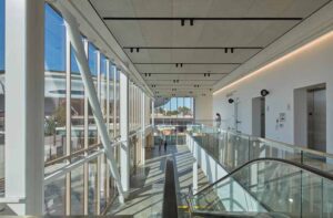 Bright interior beside window.