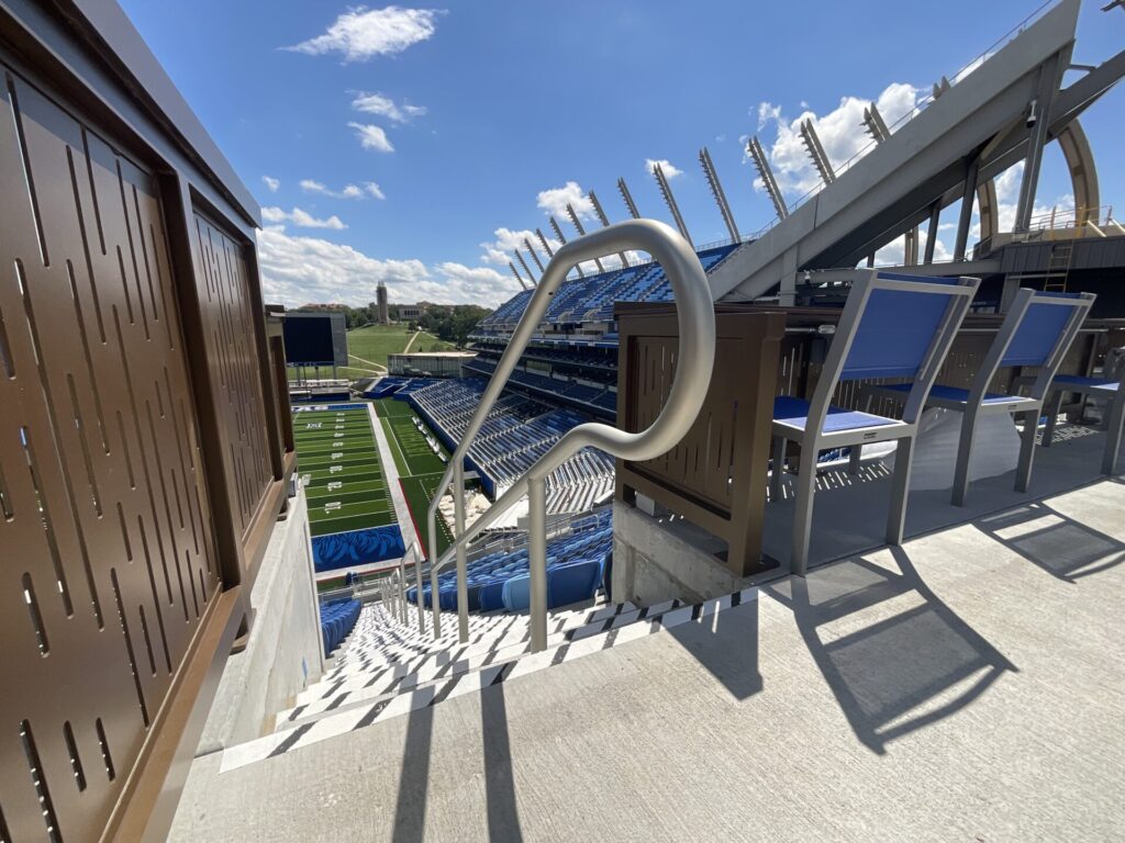 Metal Railing Retrofit Revitalizes Kansas Stadium - Metal Architecture
