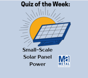 Solar panel quiz graphic