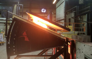 Flames between modules.