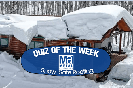 Snow-safe roofing quiz graphic