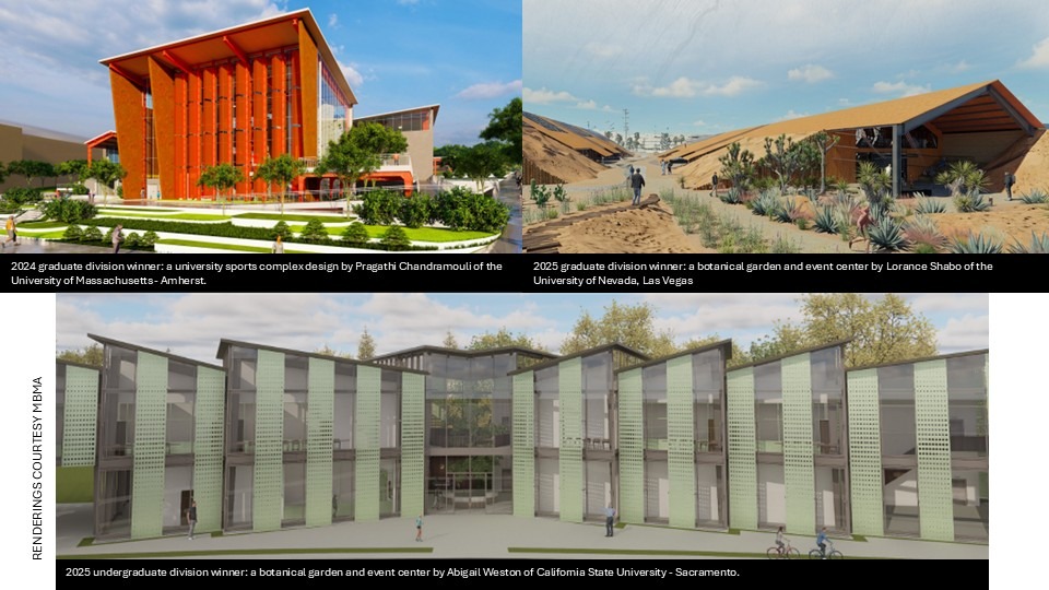 2024 and 2025 MBMA student design competition winners