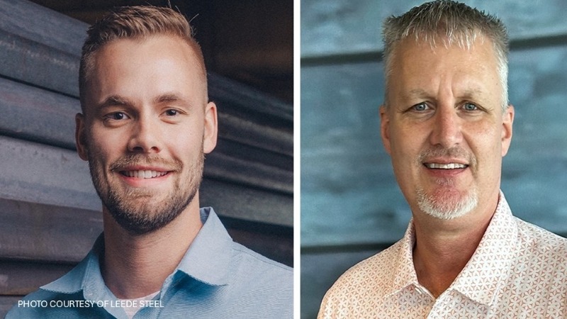 two men smiling
