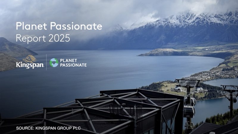 Kingspan 2025 Planet Passionate report cover